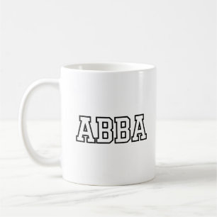 Taza De Café Diseño de tipografía del nombre Abba