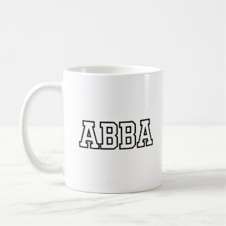 Taza De Café Diseño de tipografía del nombre Abba
