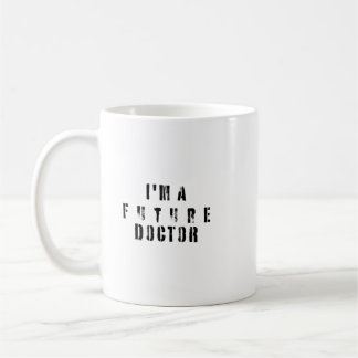 Taza De Café Diseño de tipografía grunge para futuro médico