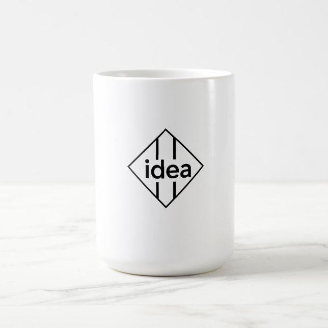 Taza De Café Diseño de tipografía IDEA (Centro)
