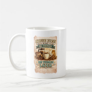 Taza De Café Diseño de tipografía vintage para amantes del café