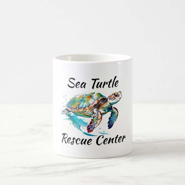 Taza De Café Diseño de tortugas marinas (Centro)