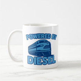 Taza De Café Diseño de Tren Retro propulsado por Diésel