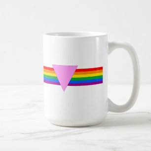 Taza De Café Diseño de triángulo del orgullo gay