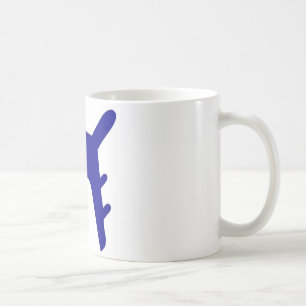 Taza De Café Diseño de un avión blanco azul