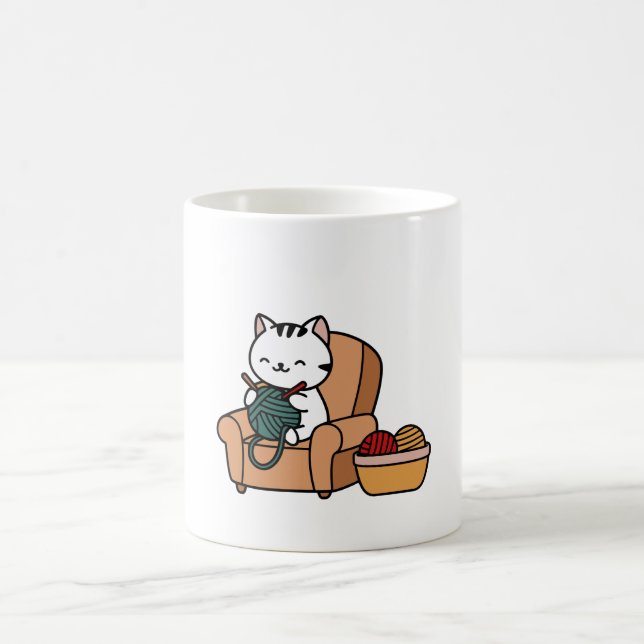Taza De Café diseño de un gato bonito | diseño de los amantes d (Centro)