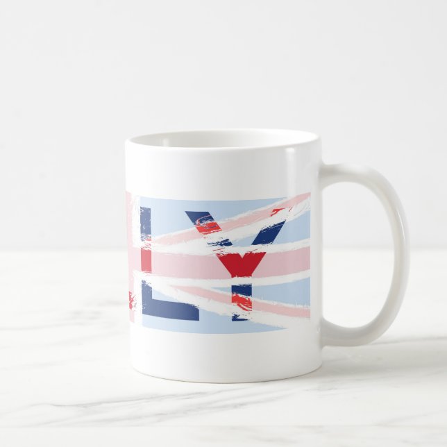 Taza De Café Diseño de Union Jack, Kelly (Derecha)