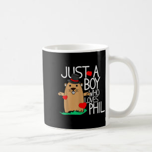 Taza De Café Diseño de vacaciones del Día de la Marmota lindo d