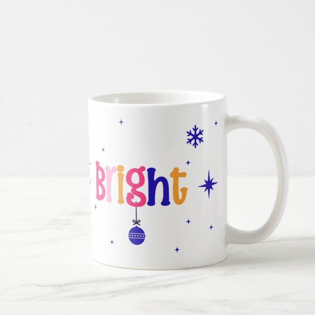 Taza De Café Diseño de vacaciones desordenado pero brillante -  (Derecha)
