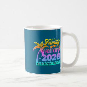 Taza De Café Diseño de vacaciones familiares creando recuerdos