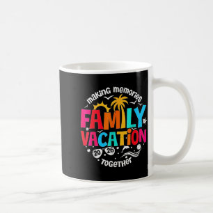 Taza De Café Diseño de vacaciones familiares creando recuerdos