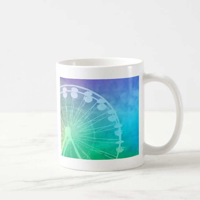 Taza De Café Diseño de verano del carnaval (Derecha)