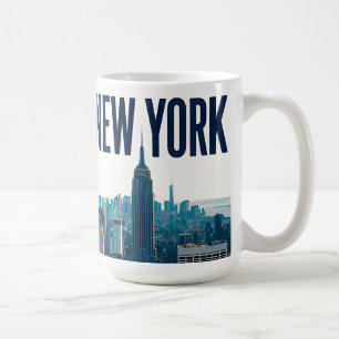 Taza De Café Diseño de viaje Estatua de la Libertad Silueta de 