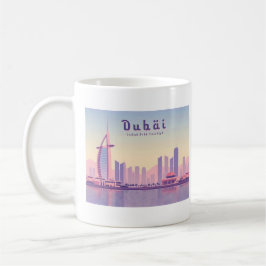 Taza De Café Diseño de viajes de Burj Khalifa Pastel de los Emi