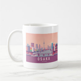 Taza De Café Diseño de viajes Pastel de Japón Osaka