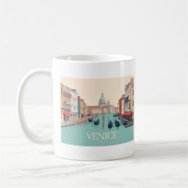 Taza De Café Diseño de viajes Pastel de Venecia Italia