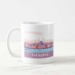 Taza De Café Diseño de viajes pastoral de Estambul