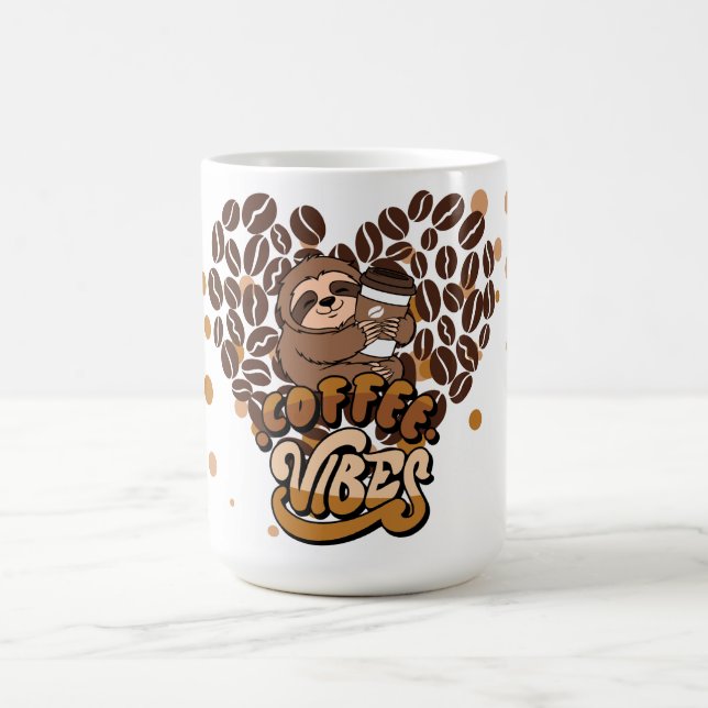 Taza De Café diseño de vibraciones de café (Centro)