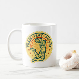 Taza De Café Diseño de vintage de slam Dunk en baloncesto