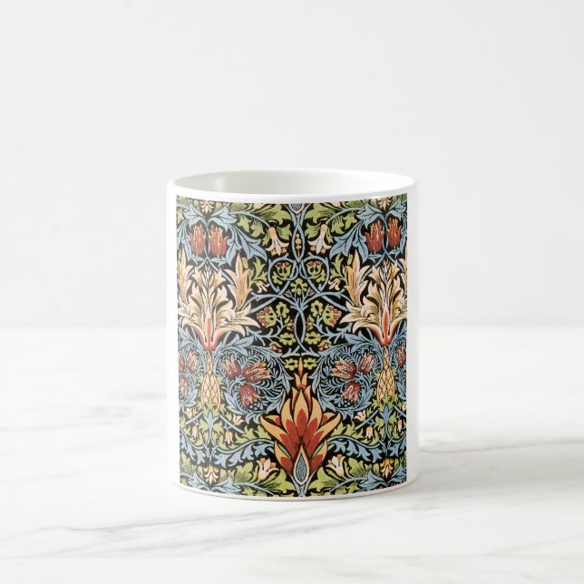 Taza De Café Diseño de William Morris Snakeshead (Centro)