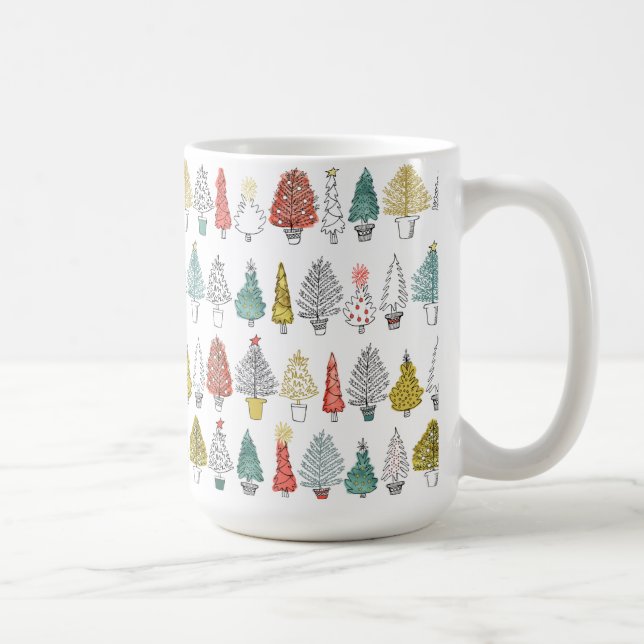 Taza De Café Diseño del árbol de navidad 2016 (Derecha)
