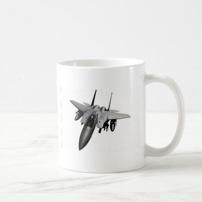 Taza De Café Diseño del avión de combate (Derecha)