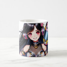 Taza De Café Diseño del Chica Cute Racer
