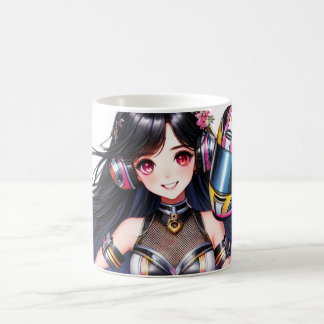 Taza De Café Diseño del Chica Cute Racer