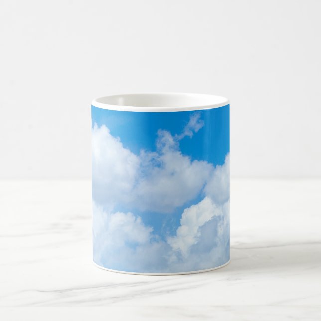 Taza De Café Diseño del cielo de los cielos del fondo de las (Centro)