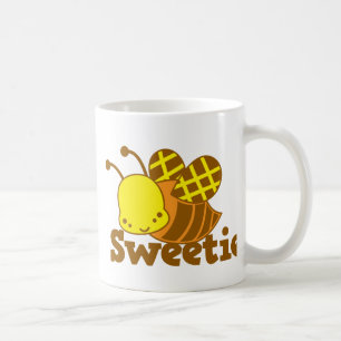 Taza De Café Diseño del cutie del kawaii de la abeja de la miel
