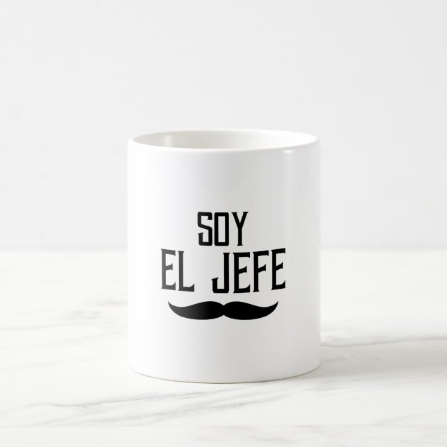 Taza De Café Diseño del EL Jefe de la soja Niza (Centro)