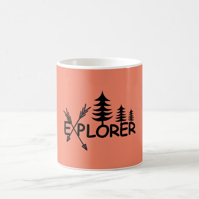 Taza De Café Diseño del Explorador - Mug clásico (Centro)