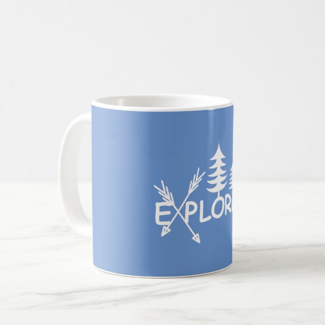 Taza De Café Diseño del Explorador - Mug clásico (Anverso izquierdo)