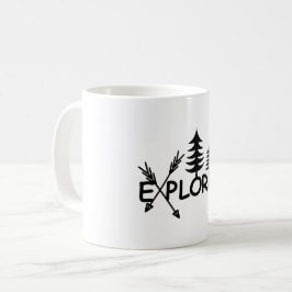Taza De Café Diseño del Explorador - Mug clásico