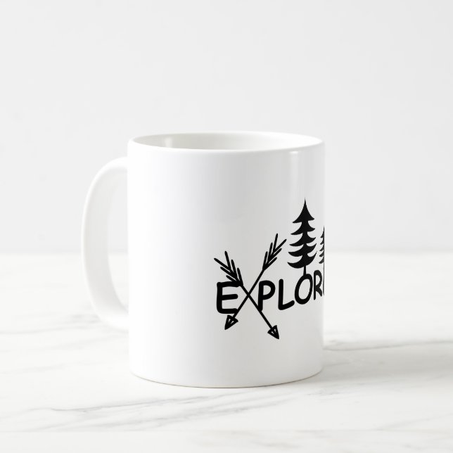 Taza De Café Diseño del Explorador - Mug clásico (Anverso izquierdo)