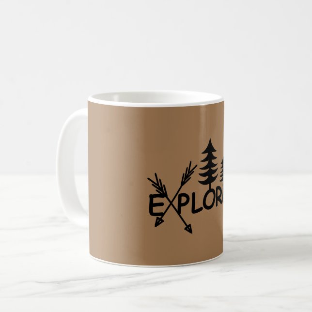 Taza De Café Diseño del Explorador - Mug clásico (Anverso izquierdo)