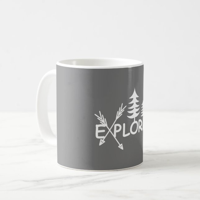 Taza De Café Diseño del Explorador - Mug clásico (Anverso izquierdo)