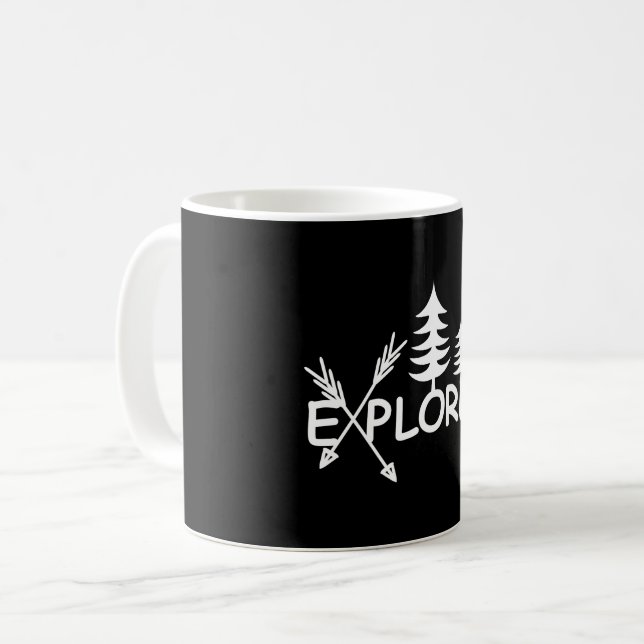 Taza De Café Diseño del Explorador - Mug clásico (Anverso izquierdo)