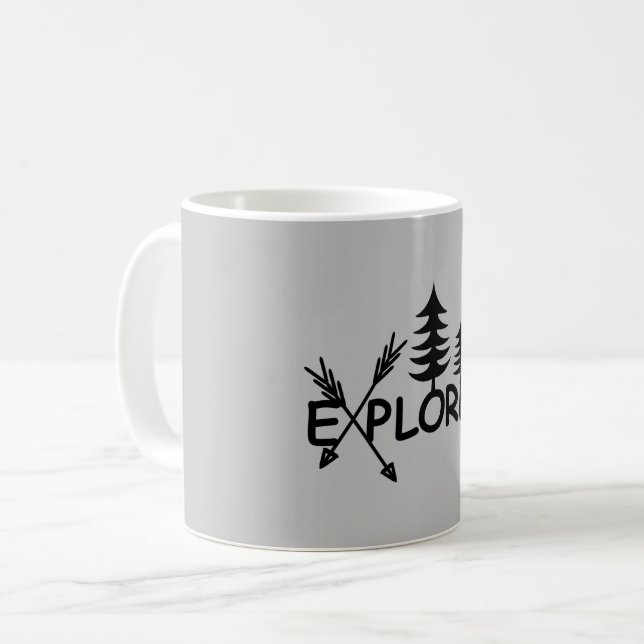 Taza De Café Diseño del Explorador - Mug clásico (Anverso izquierdo)