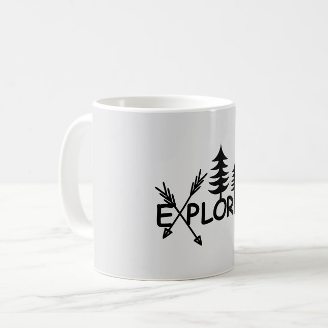 Taza De Café Diseño del Explorador - Mug clásico (Anverso izquierdo)