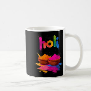Taza De Café Diseño del festival de colores de polvo de color H