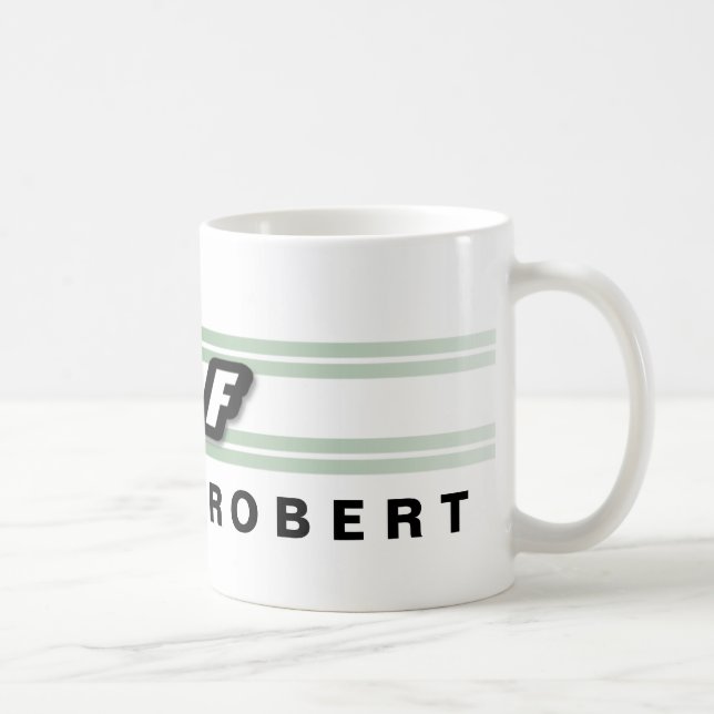 Taza De Café Diseño del jugador de golf (Derecha)