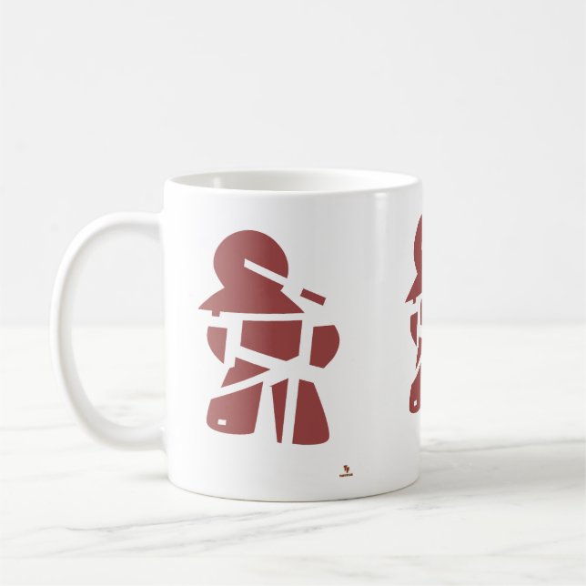 Taza De Café Diseño del jugador de tablero Torn Apart Meeple (Izquierda)