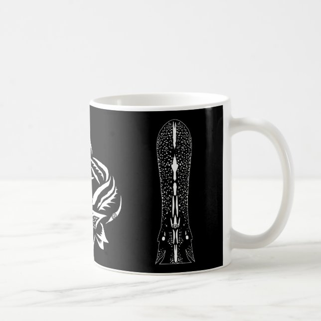 Taza De Café Diseño del Paddlefish y del Rostrum (Derecha)