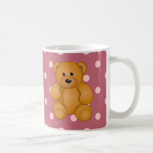 Taza De Café Diseño del peluche del dibujo animado