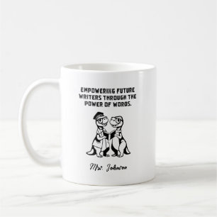 Taza De Café Diseño del Poder de las Palabras para Escritores d