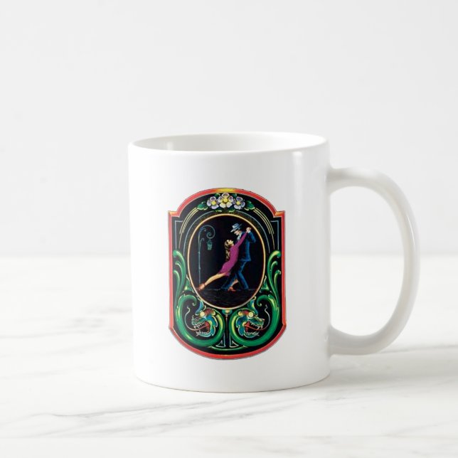 Taza De Café ¡Diseño del tango! ¡Arte del tango! (Derecha)