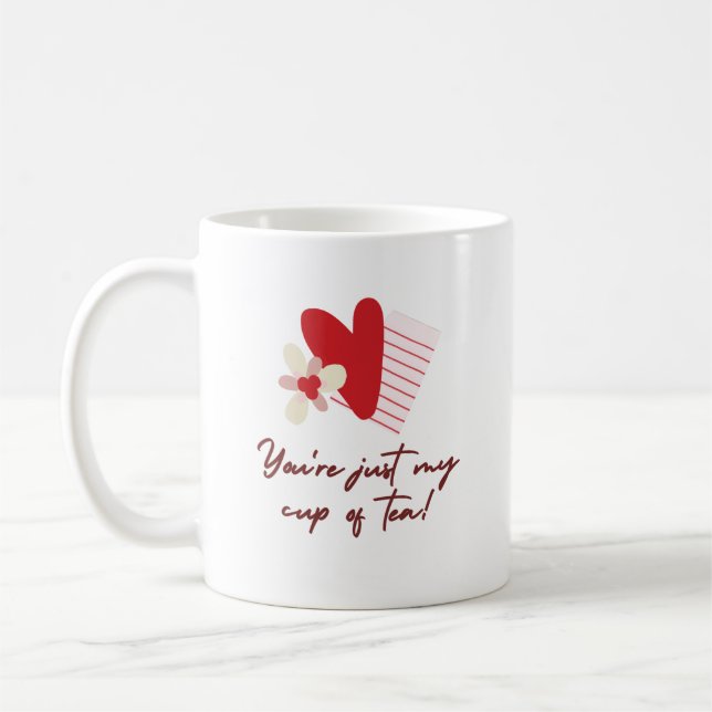 Taza De Café Diseño del tema de amor (Izquierda)