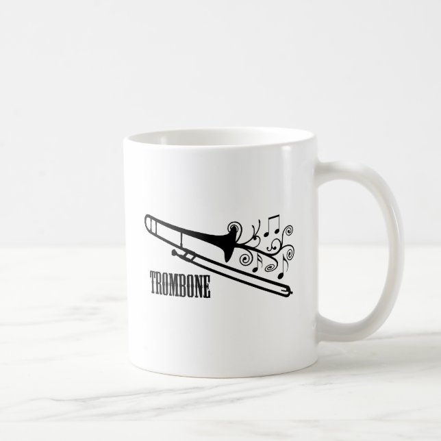 Taza De Café Diseño del vector del Trombone (Derecha)