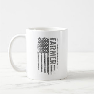 Taza De Café Diseño desgastado de la bandera de EE. UU. para gr